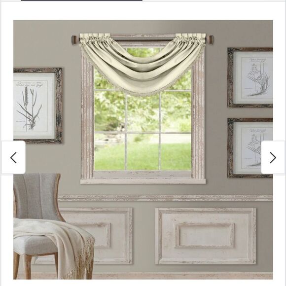 Elrene Home Fashions All Seasons Room-Darkening Waterfall Window - Picture 1 of 3